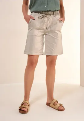 Cecil NOS Style Tracey Shorts Washed boulder beige B379222