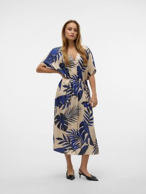 Vero Moda VMVINA WIDE 7/8 KAFTAN WVN GA Cloud Dancer/Leaf 10327430