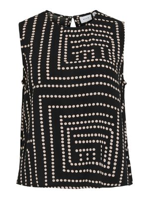 Vila VIFRELLI KLIO S/L SHORT TOP Black Beauty/Klio 14105413