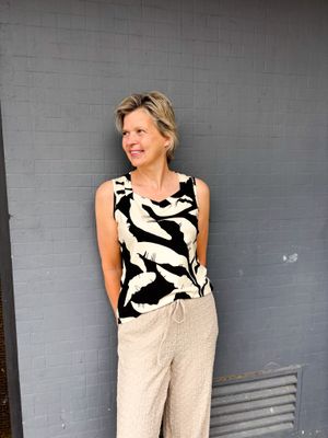 &amp;Co Woman VIA BANANA LEAF A-Black multi SG109