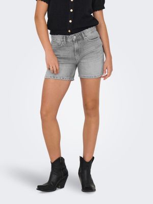 Only ONLELLA MW SHORTS TAI DNM Light Grey Denim 15344962