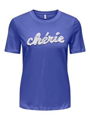 Only ONLLUCIA LIFE REG S/S SLIT TOP BOX : Dazzling Blue/Cherie 15324070