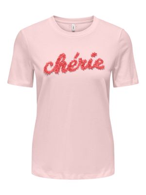 Only ONLLUCIA LIFE REG S/S SLIT TOP BOX : Candy Pink/Cherie 15324070