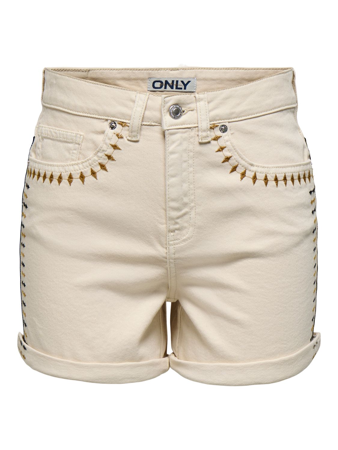 Only ONLJOSEPHINE STRET EMB SHORTS AZG D: Ecru/EMB 15354412