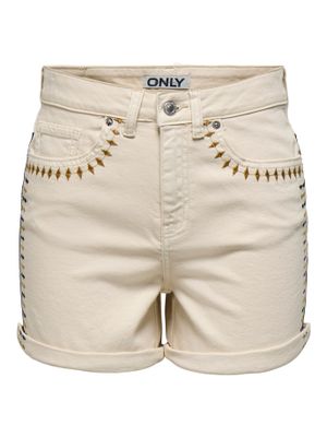 Only ONLJOSEPHINE STRET EMB SHORTS AZG D: Ecru/EMB 15354412