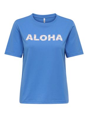 Only ONLABELONE S/S WORD TOP BOX JRS Regatta/Aloha 15349954