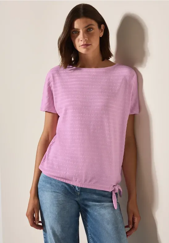 Cecil Smok Optic T-Shirt cherry blossom pink B323359