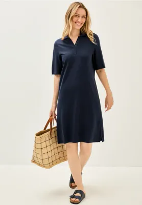 Cecil Piqu**e Polo Shirt Dress urban navy blue B144554