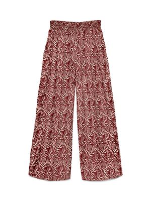Vero Moda VMVINA HW LOOSE PANT WVN GA Birch/Syrah graphic 10336740