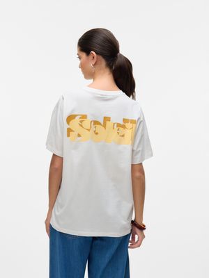 Vero Moda VMDORIS CATY SS TOP BOX JRS GA Snow White/SOLEIL 10329468