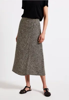 Street One Viscose Wrap Skirt_AOP cotton cream A361724