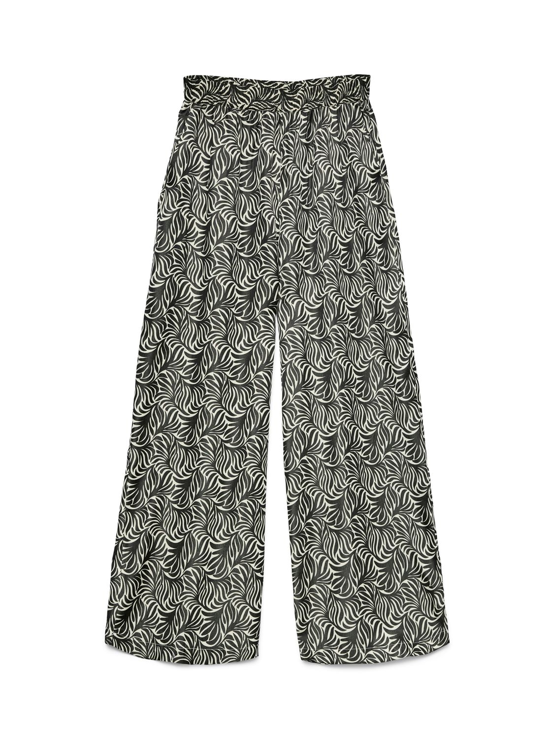 Vero Moda VMVINA HW LOOSE PANT WVN GA Birch/Black graphic 10336740