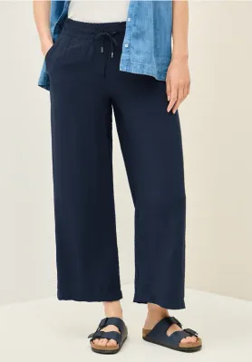 Cecil Style Neele Soft Wave Twill So urban navy blue B379444