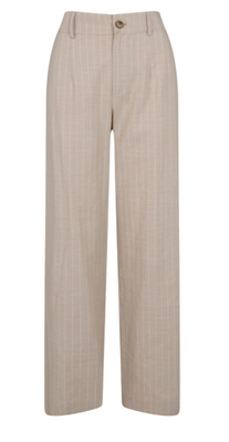 Elvira Trouser Maya Stripe Creme Pin Stripe E1 25-048
