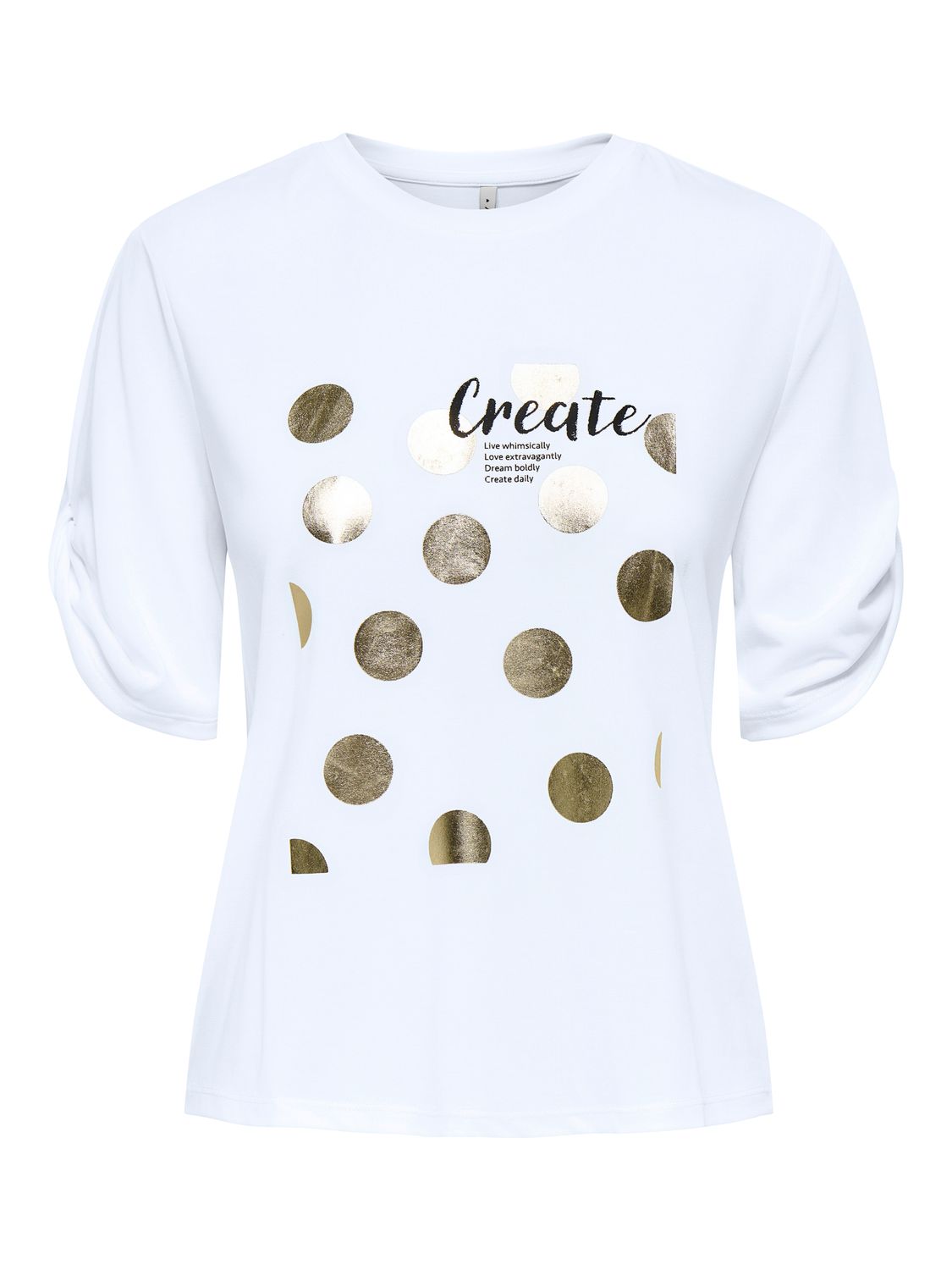 Only ONLFREE LIFE S/S CREATE TOP BOX JRS Cloud Dancer/Create 15349921