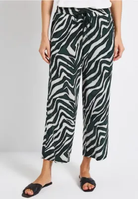 Street One Style LTD QR Emee PRINT HW Wid pine grove green A379189