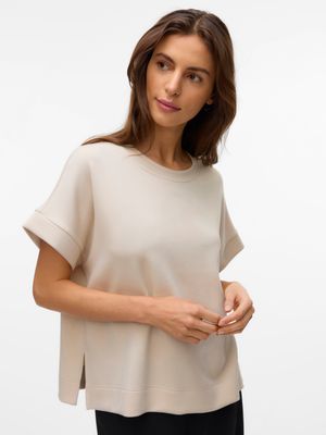 Vero Moda VMHALI SS TOP JRS Pumice Stone 10331753