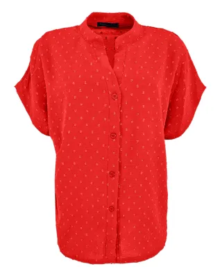 FOS Amsterdam blouse Rood Katie Nopje 7459