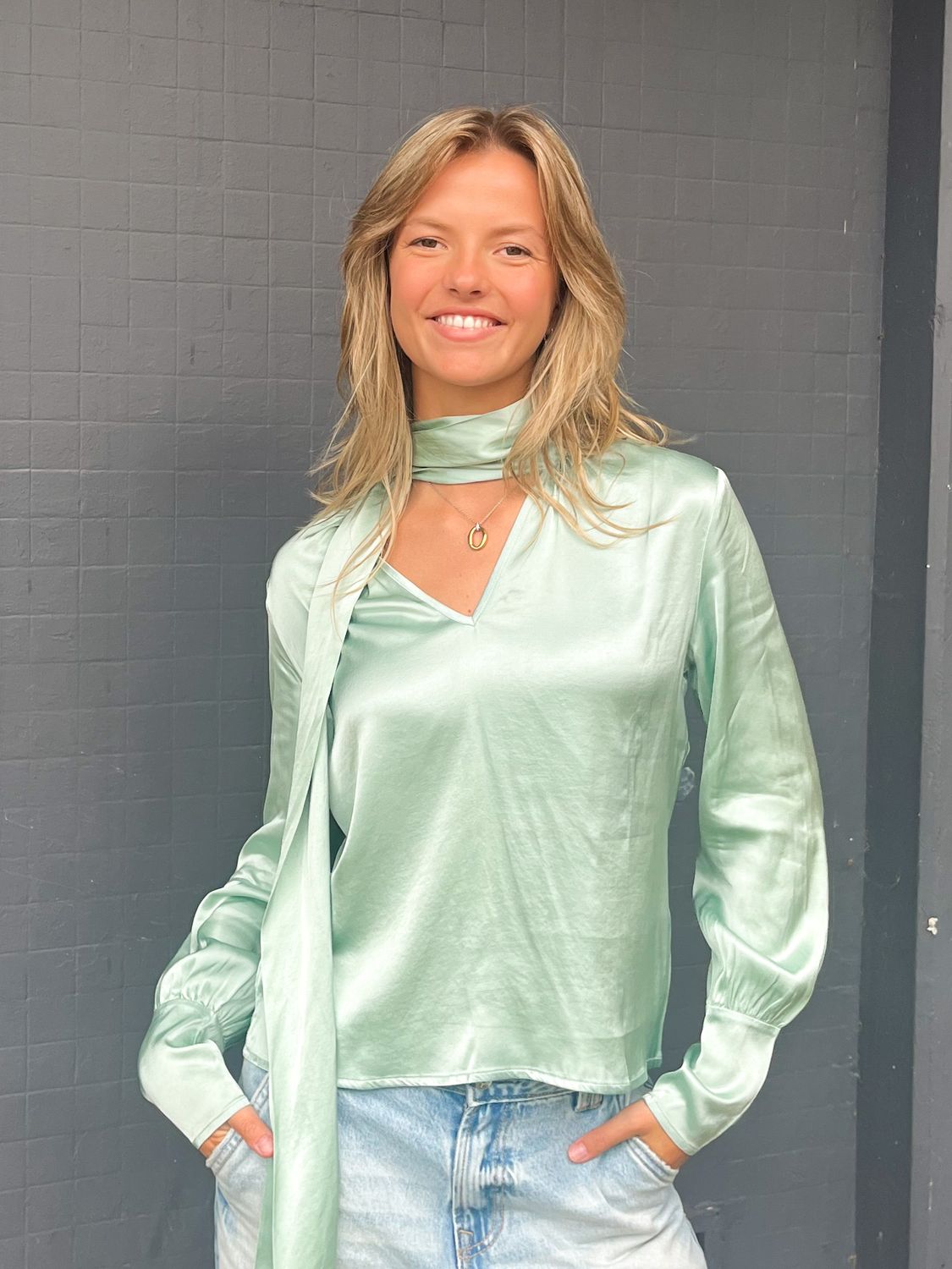 Freebird Blouse Jade green Bodille