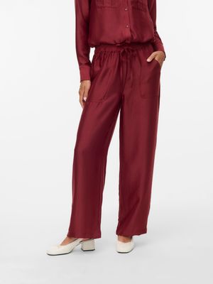 Vero Moda VMTOMA HW STRAIGHT PANTS WVN Syrah 10329454