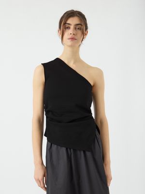 YAS YASVENICE ONE SHOULDER TOP Black 26037727