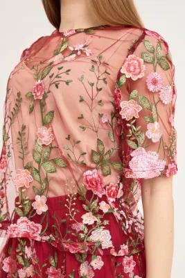 Aview Fuschia blouse Bordeaux/rose AV4881