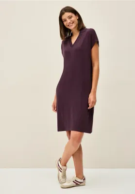 Cecil TOS Summer Knit Dress mulberry red B144602