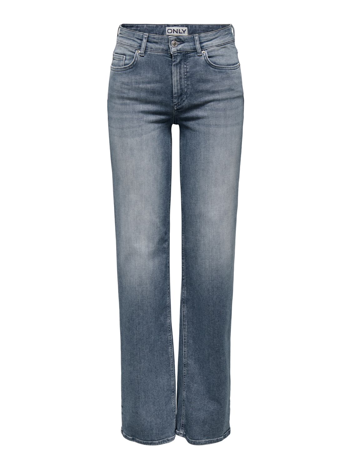 Only ONLBLUSH MID STRAIGHT DNM REA558 NO: Special Blue Grey Denim 15353695