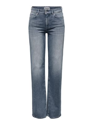 Only ONLBLUSH MID STRAIGHT DNM REA558 NO: Special Blue Grey Denim 15353695