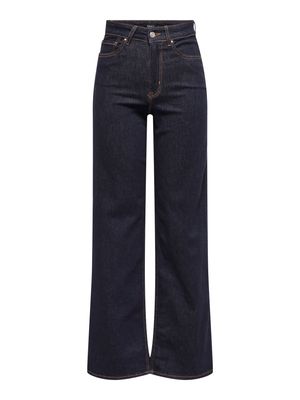 Only ONLMADISON BLUSH HW WIDE DNM REA024: Dark Blue Denim/Rinse 15352206