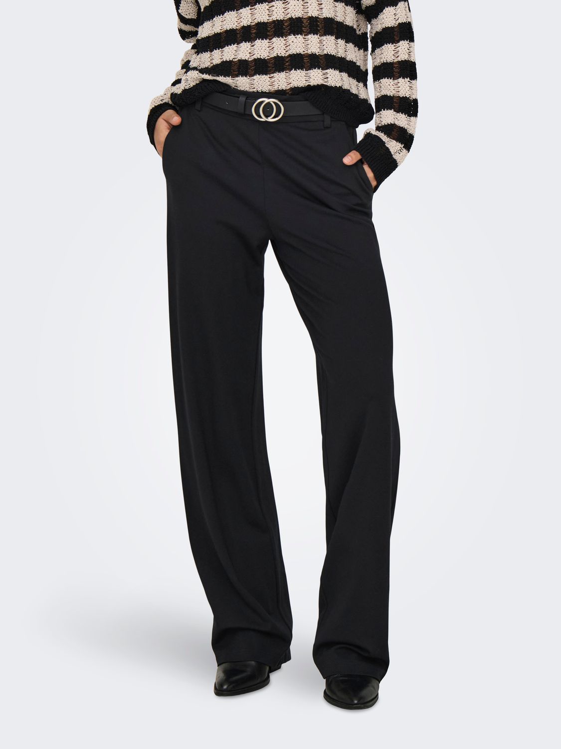 Only ONLPOPTRASH LIFE MW STRAIGHT PNT NO: Black 15341829