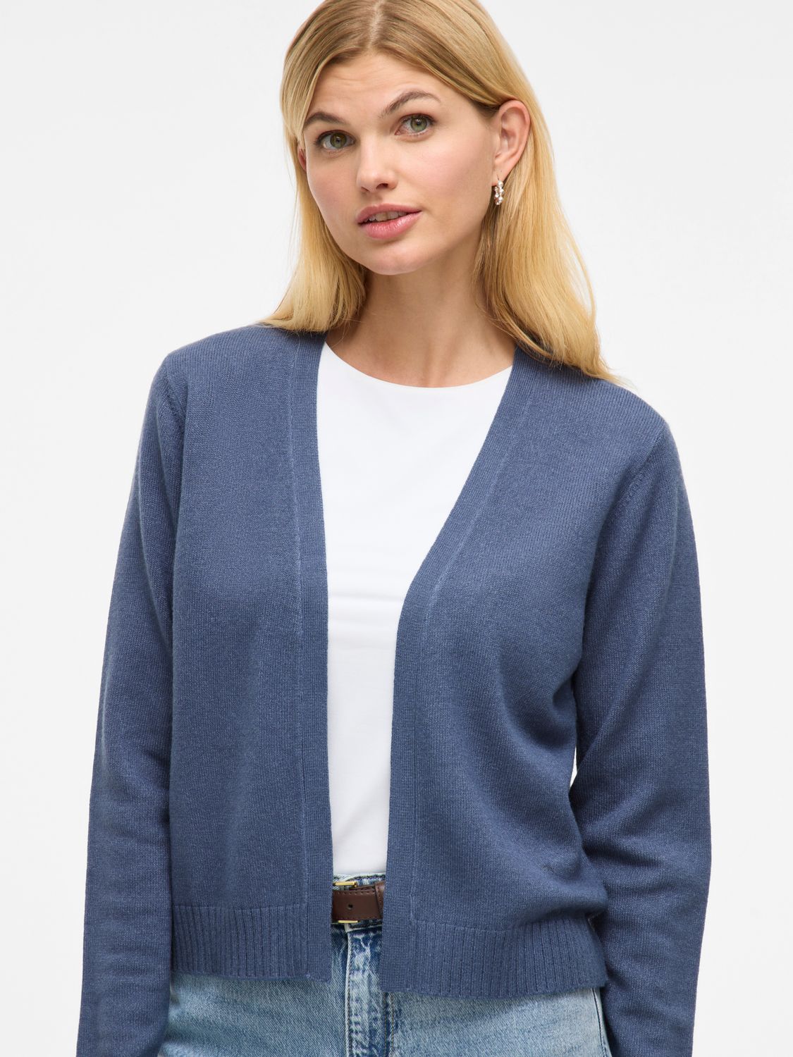 Vila VIRIL SHORT L/S KNIT CARDIGAN-NOOS Vintage Indigo/DARK 14060800