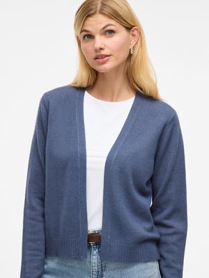 Vila VIRIL SHORT L/S KNIT CARDIGAN-NOOS Vintage Indigo/DARK 14060800