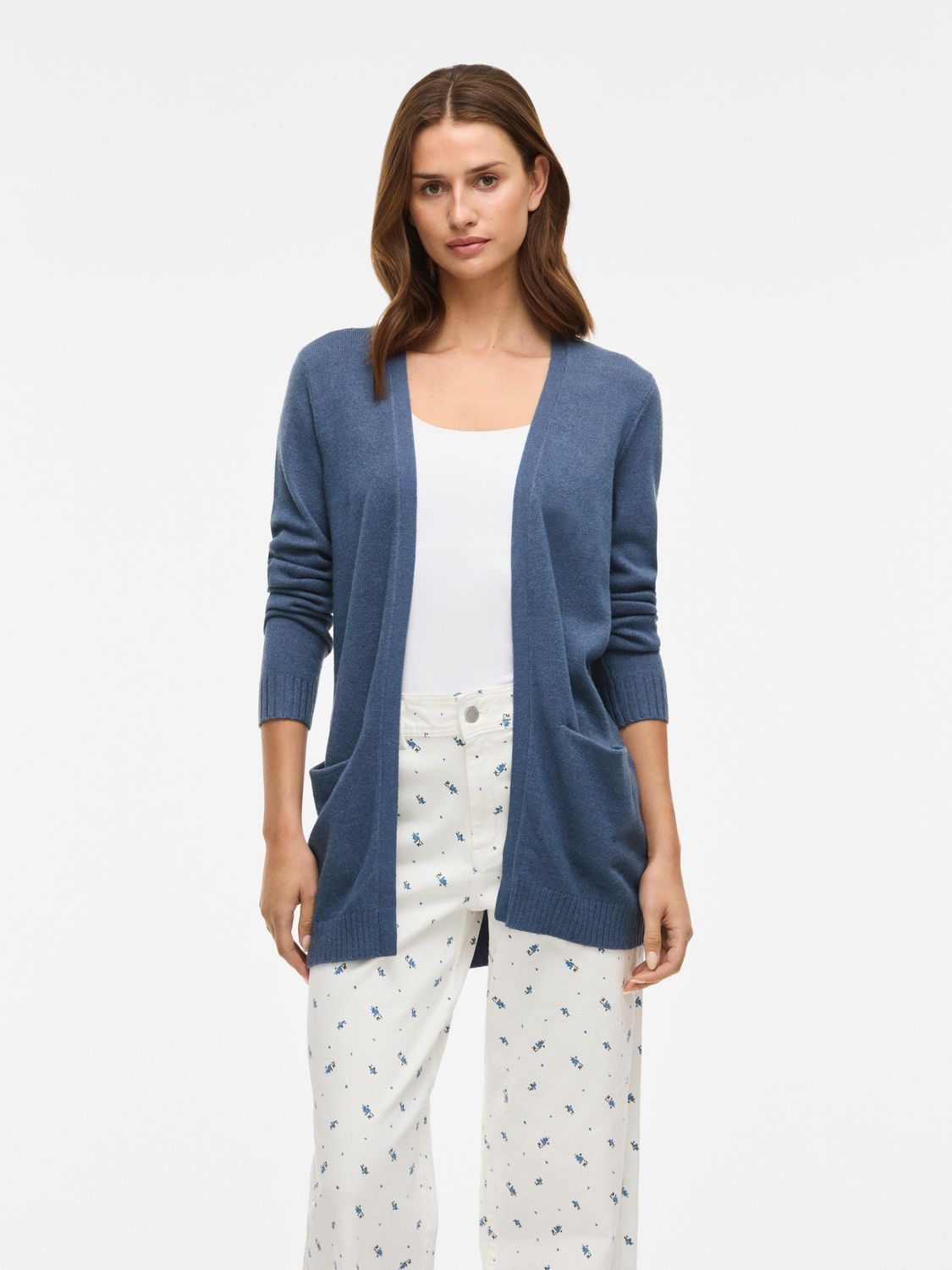 Vila VIRIL OPEN L/S KNIT CARDIGAN - NOOS Vintage Indigo/DARK 14044041