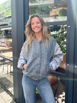 Nukus Baltimore Jacket Satin Light grey NKF13057