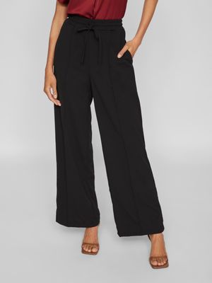 Vila VICLUA HW WIDE PANTS-NOOS Black Beauty 14095436