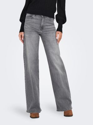 Only ONLMADISON BLUSH HW WID DNM REA0938: Light Grey Denim 15299800