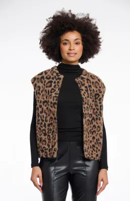 Rino &amp; Pelle Short waistcoat leopard Elona.5012511
