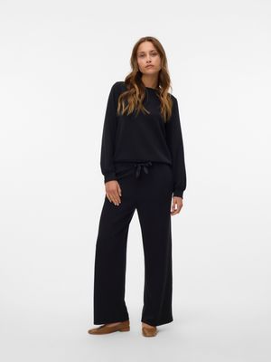 Vero Moda VMHALI HW WIDE PANT JRS GA BOO Black 10331767