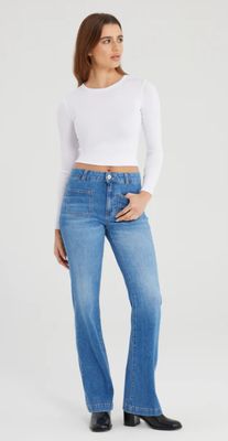 Cup Of Joe Denim high waist bootcut Medium Blue Diana