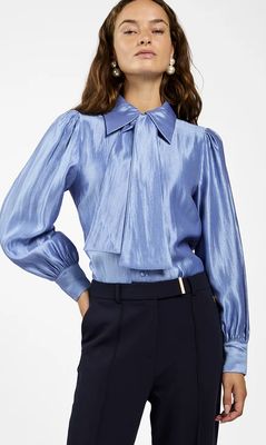 Aaiko VERONNE TIE SHIMM RAY 517 OFFICE BLUE VERONNE TIE SHIMM RA