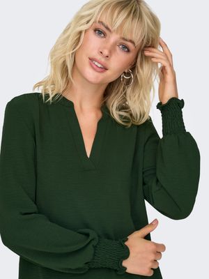 Only ONLMETTE V-NECK LS SMOCK TOP NOOS W: Duffel Bag 15284309