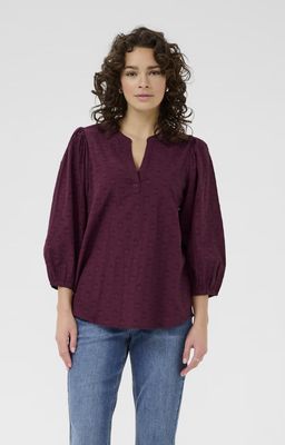 Kaffe KAenya Blouse 3/4 SL Windsor Wine 10510755