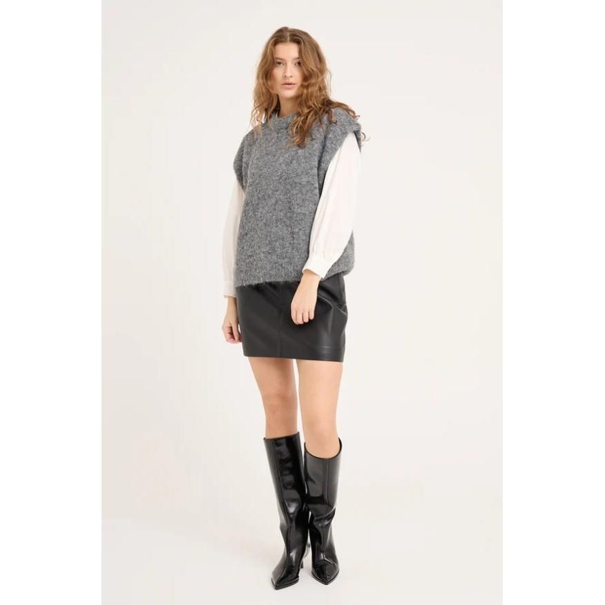 Aview knit Medium Grey Melange Patrisia knit