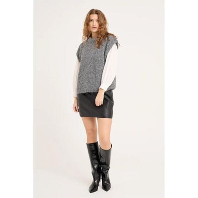 Aview knit Medium Grey Melange Patrisia knit