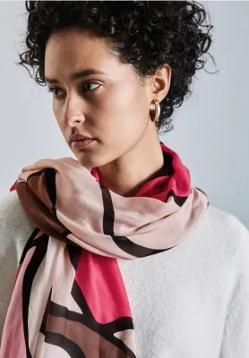 Street One Printed Modal Longscarf honey sand A572720