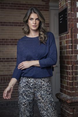 Elvira Top Britt Navy E4 25-015