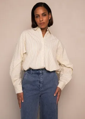 Freebird Blouse Off-white/Camel Blair