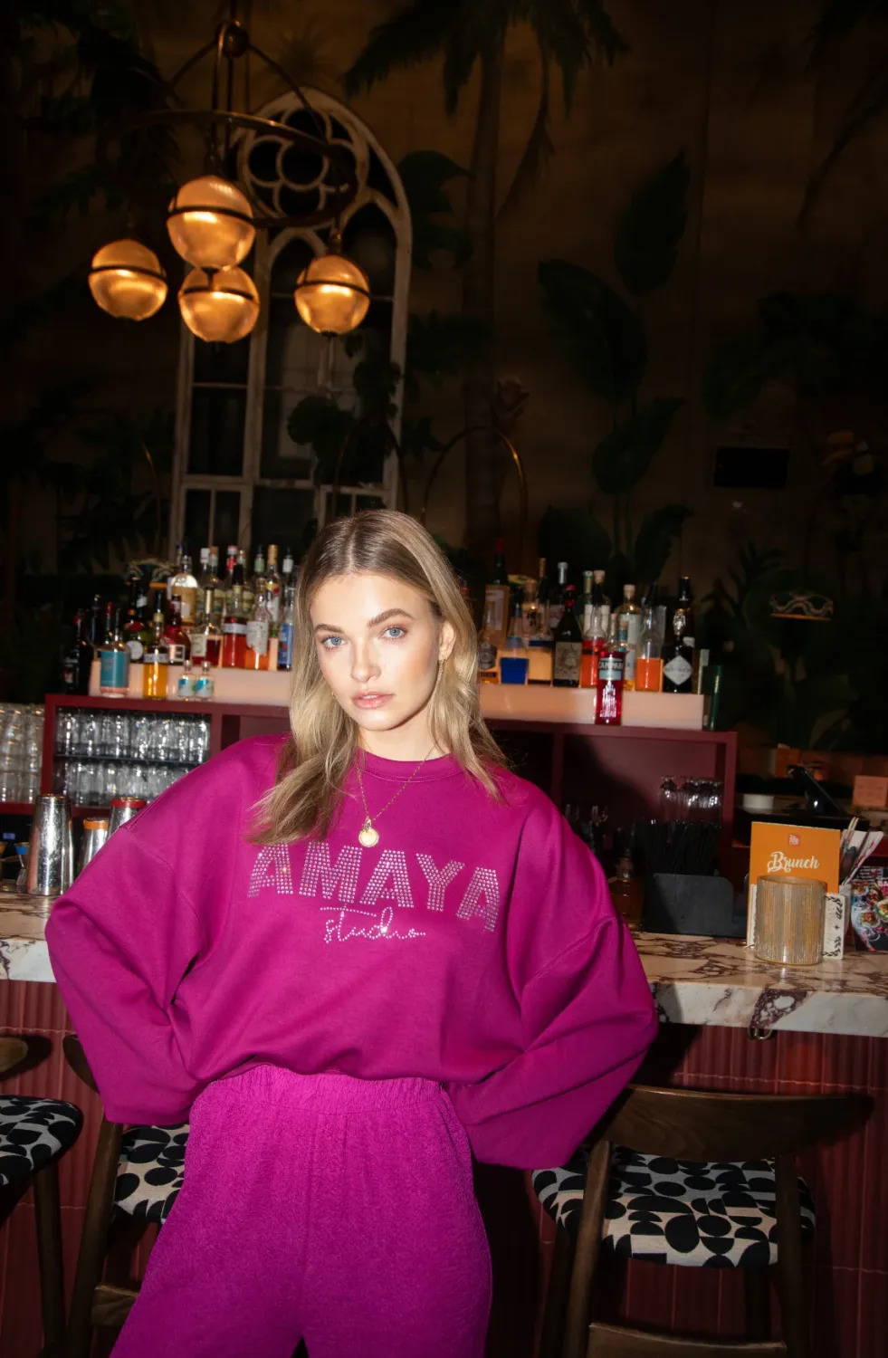 Studio Amaya Sweater Fuchsia Freya