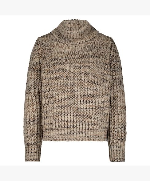 Red Button Cocoon multi sweater brown SRB4741